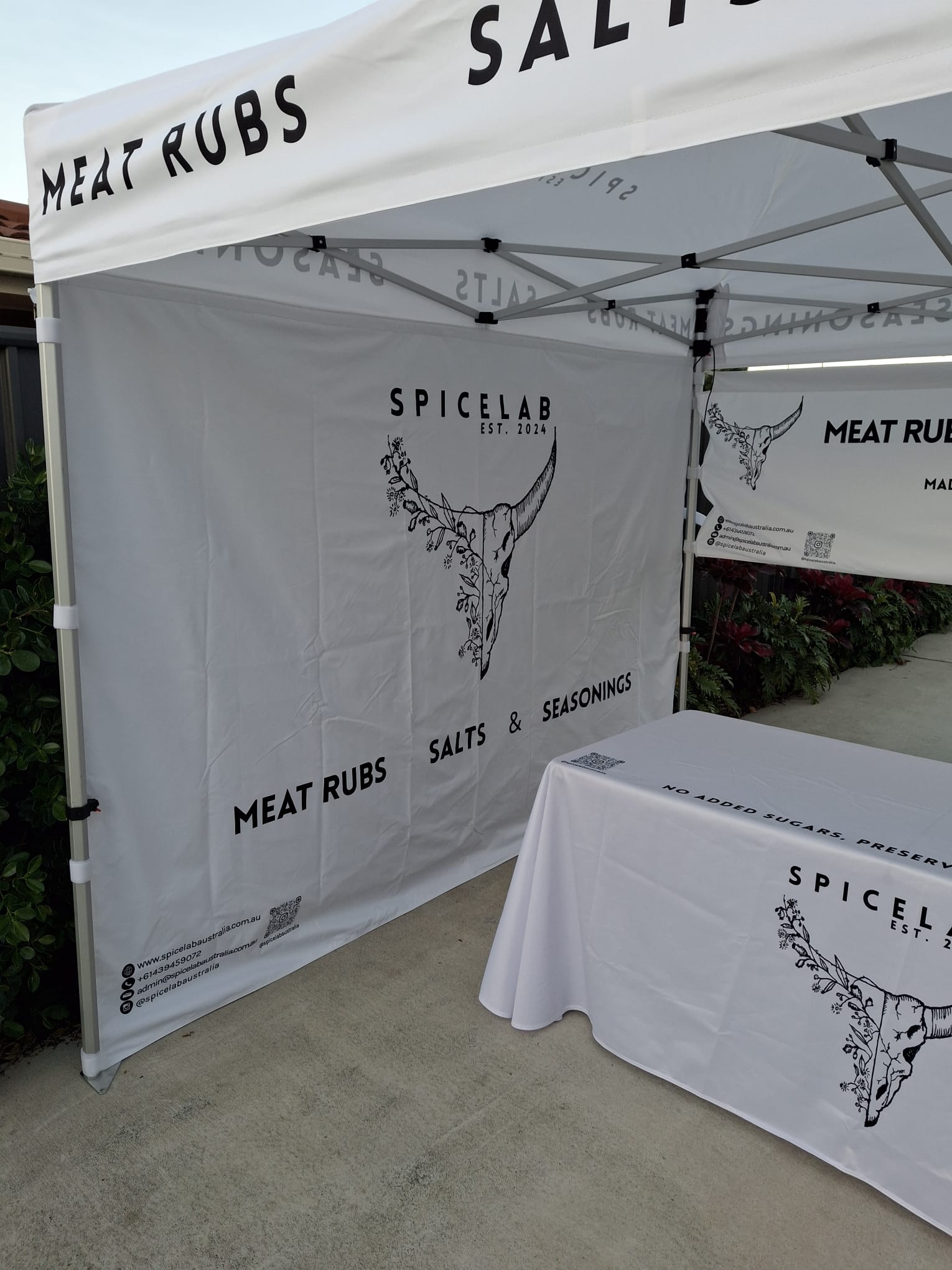 3 x 3 Custom Made Trade Tent with Accessories