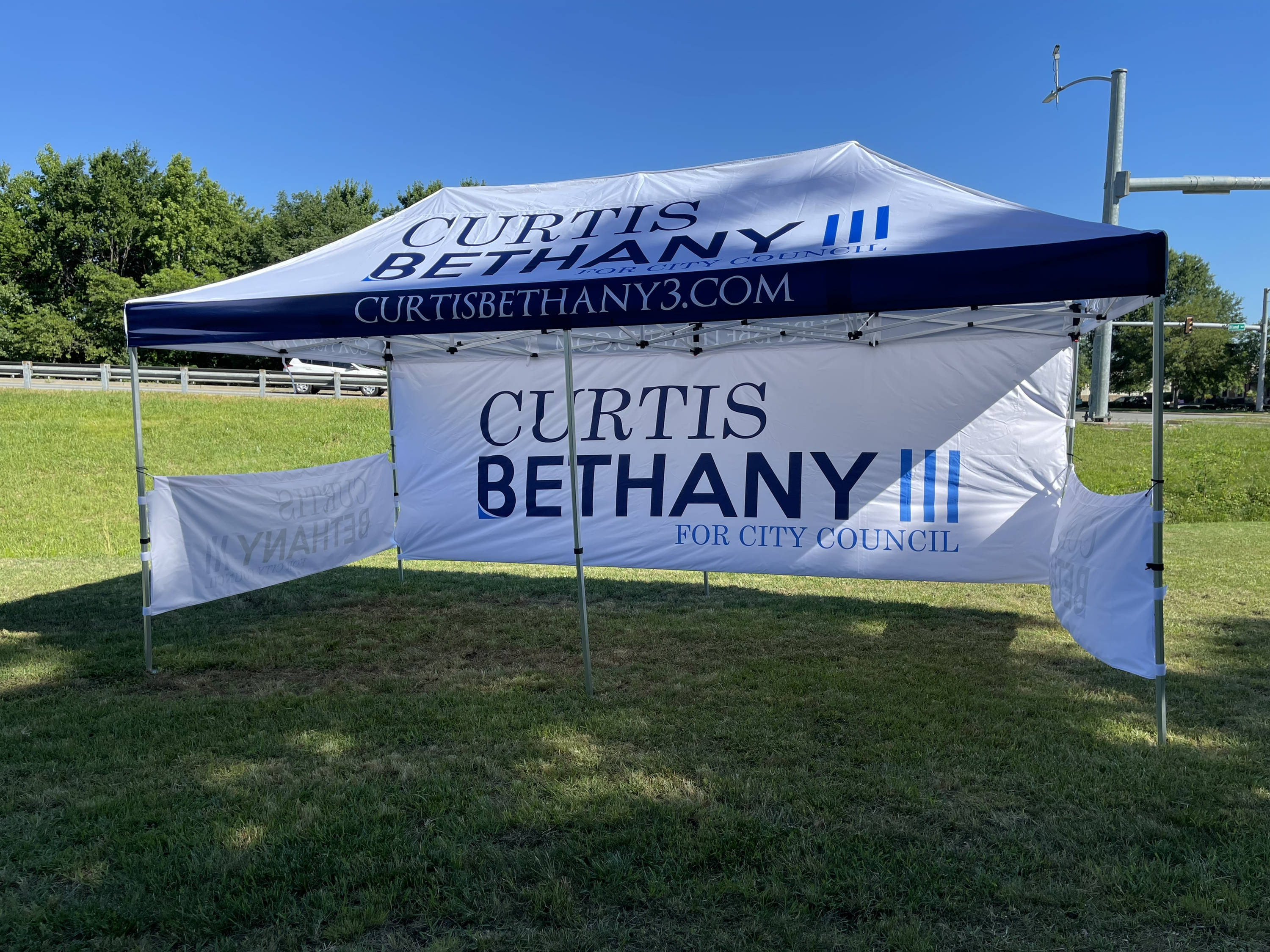 Trade Tent Side Wall, Flags and Table Cloths